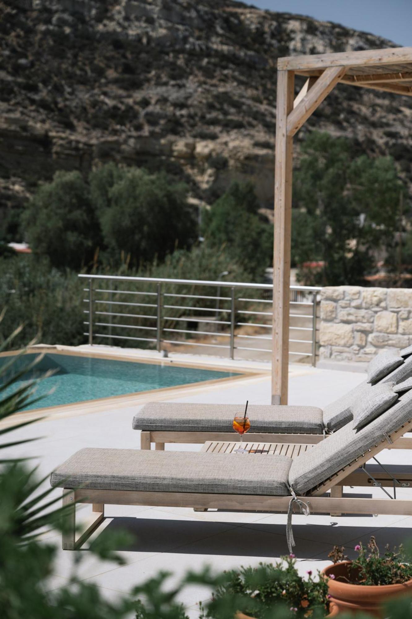 Luxury Villas Ammos In Style Матала Экстерьер фото