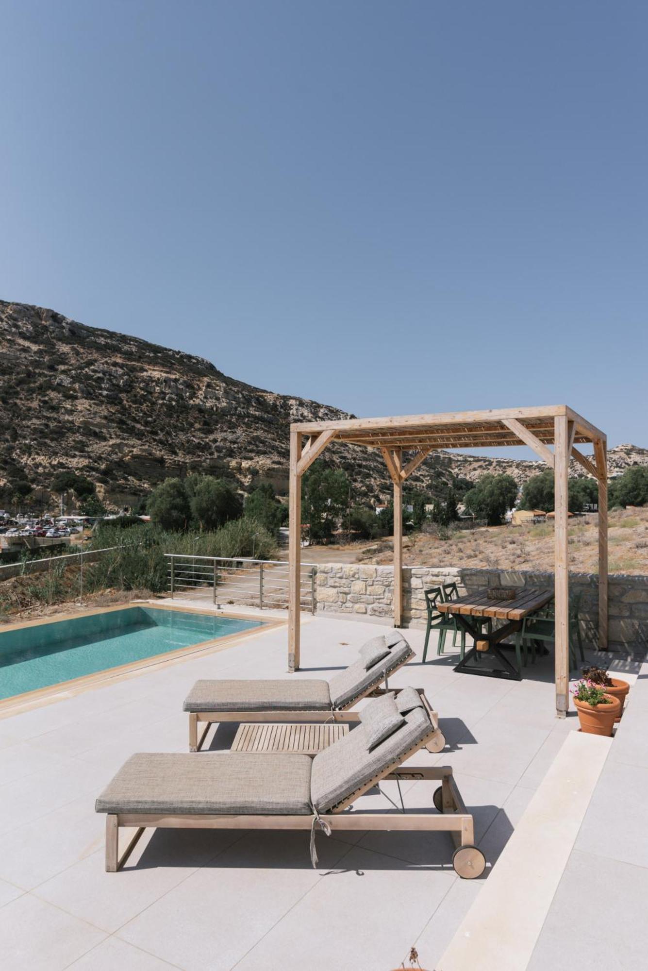 Luxury Villas Ammos In Style Матала Экстерьер фото